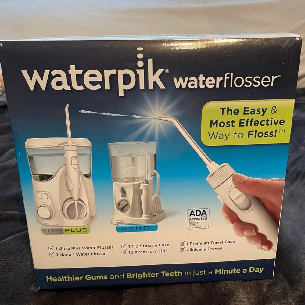 waterpik water flosser ultra plus and nano combo pack